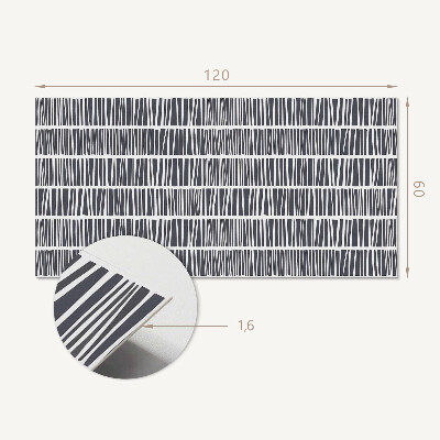 Rectangular bathroom wall panel Modern line motif