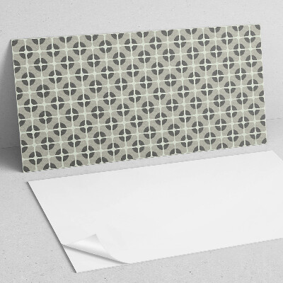 Rectangular bathroom wall panel Tiled geometric motif