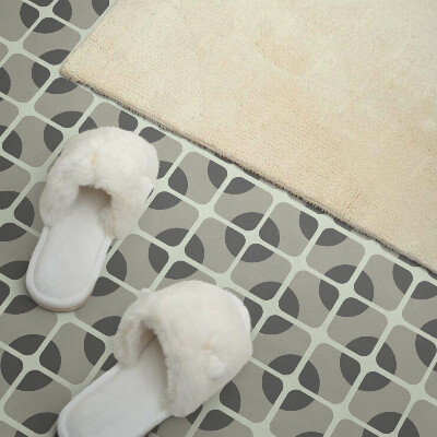 Rectangular bathroom wall panel Tiled geometric motif