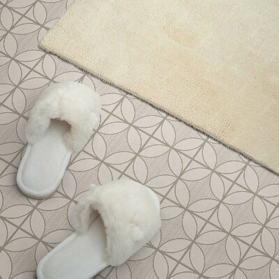 Rectangular decorative wall panel Round pattern in geometric style