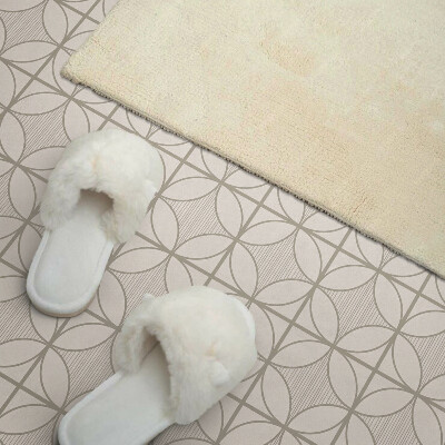 Rectangular decorative wall panel Round pattern in geometric style
