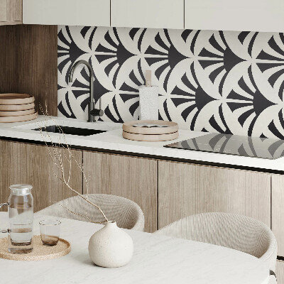 Rectangular wall panel Green accents in an abstract style