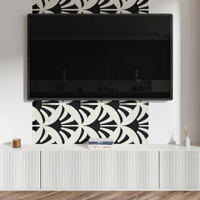 Rectangular wall panel Green accents in an abstract style