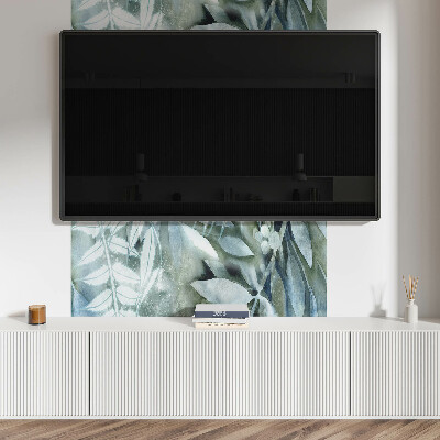 Rectangular bathroom wall panel Plant watercolor patterns