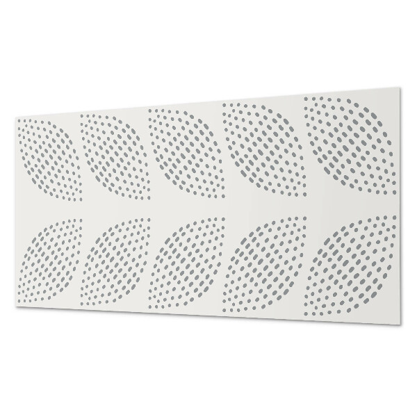 Rectangular wall panel Leafy motif with dots