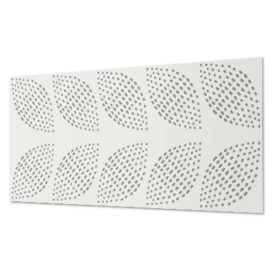 Rectangular wall panel Leafy motif with dots