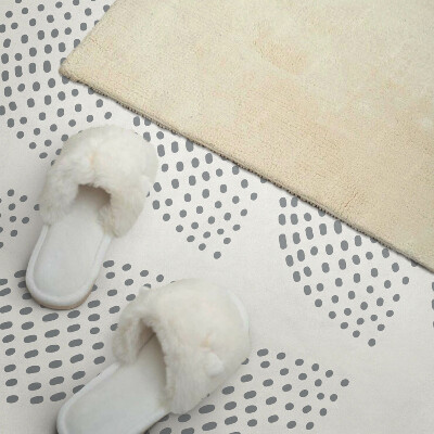 Rectangular wall panel Leafy motif with dots