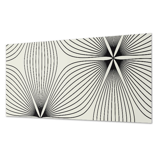 Rectangular bathroom wall panel Energetic patterns with dynamic lines