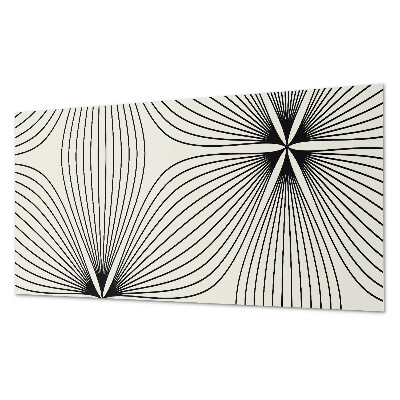 Rectangular bathroom wall panel Energetic patterns with dynamic lines