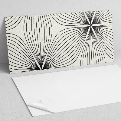 Rectangular bathroom wall panel Energetic patterns with dynamic lines
