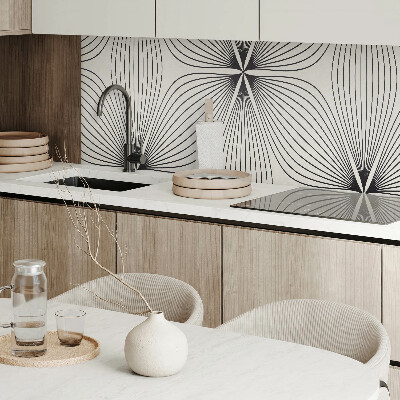 Rectangular bathroom wall panel Energetic patterns with dynamic lines