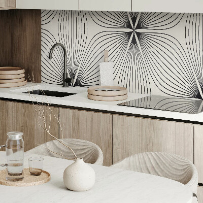 Rectangular bathroom wall panel Energetic patterns with dynamic lines