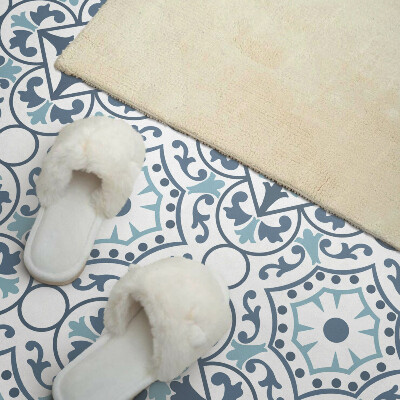 Rectangular bathroom wall panel Plant ornaments in a nature style