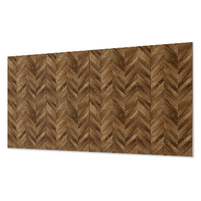Rectangular wall panel Herringbone pattern of boards