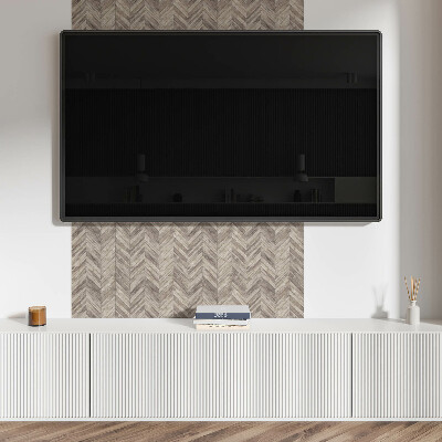 Rectangular bathroom wall panel Herringbone style board