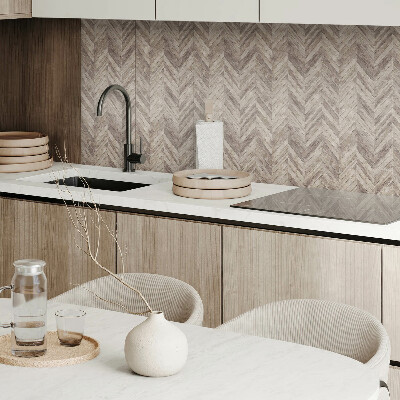 Rectangular bathroom wall panel Herringbone style board