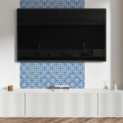 Rectangular bathroom wall panel Ornamental graphic motifs