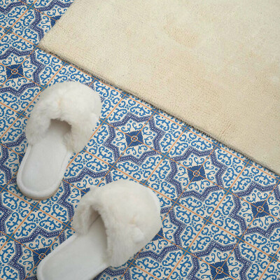 Rectangular wall panel Tiled ornaments in an elegant style