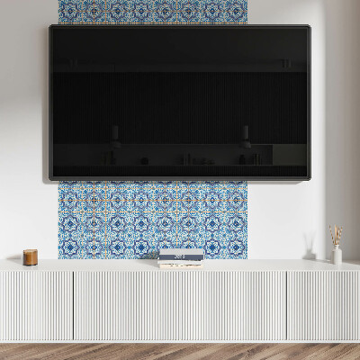 Rectangular wall panel Tiled ornaments in an elegant style