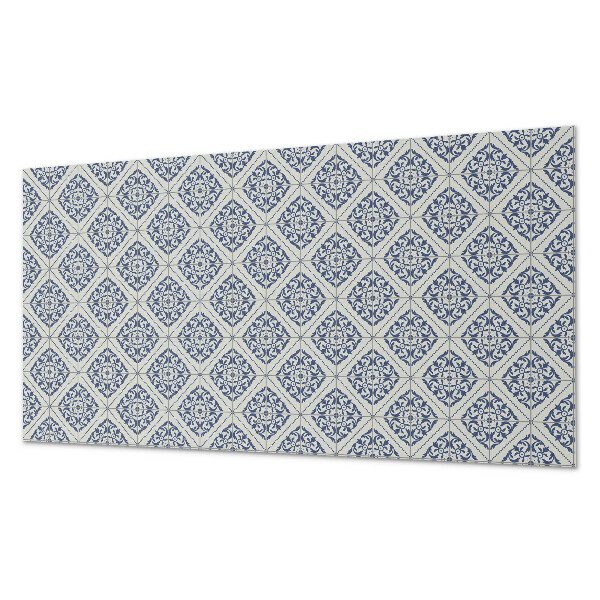 Rectangular wall panel Floral decorative pattern