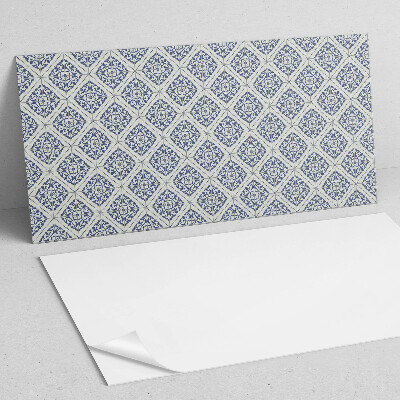 Rectangular wall panel Floral decorative pattern