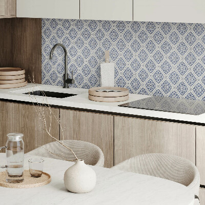 Rectangular wall panel Floral decorative pattern