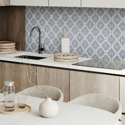 Rectangular wall panel Floral decorative pattern