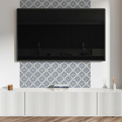 Rectangular wall panel Floral decorative pattern