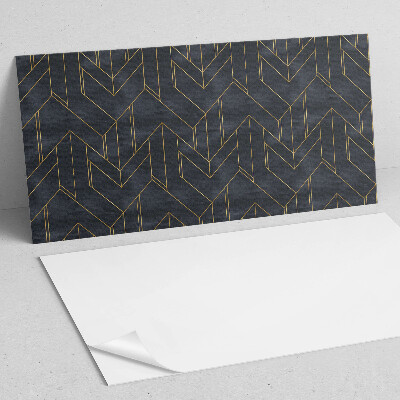 Rectangular wall panel Pattern of lines and geometric forms