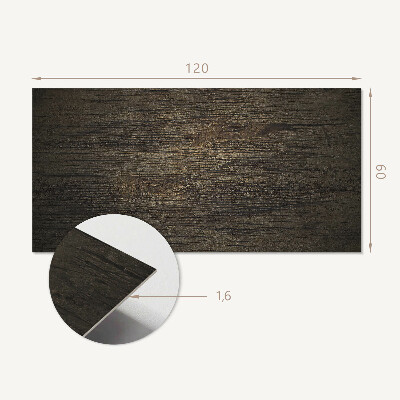 Rectangular decorative wall panel Wood pattern with graphics