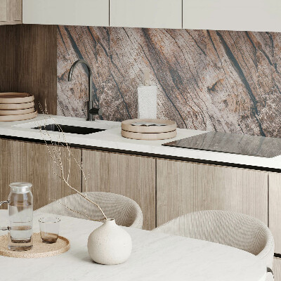 Rectangular wall panel Wood pattern with drawings
