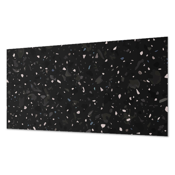 Rectangular bathroom wall panel Terrazzo pattern in abstract shapes