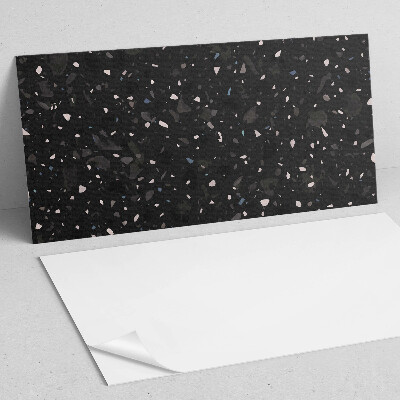 Rectangular bathroom wall panel Terrazzo pattern in abstract shapes