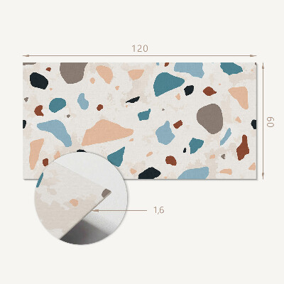 Rectangular bathroom wall panel Fragments of rocks in a modern style