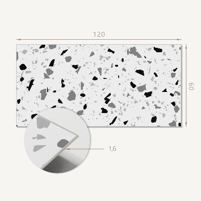 Rectangular wall panel Abstract style stone pattern