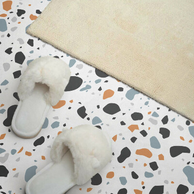 Rectangular bathroom wall panel Abstract spots in an artistic style