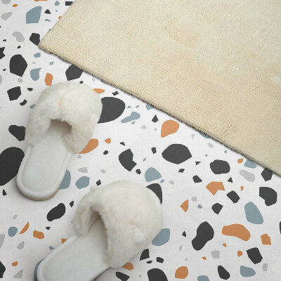 Rectangular bathroom wall panel Abstract spots in an artistic style