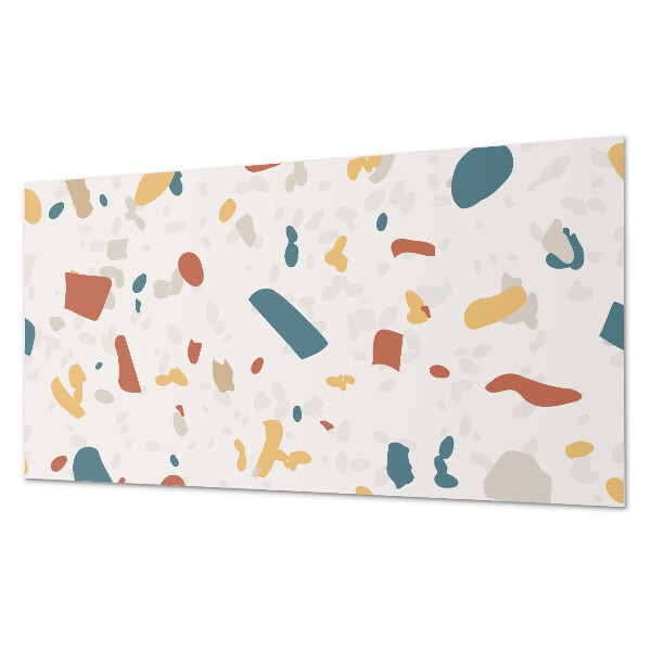 Rectangular decorative wall panel Abstract shapes in a dynamic pattern