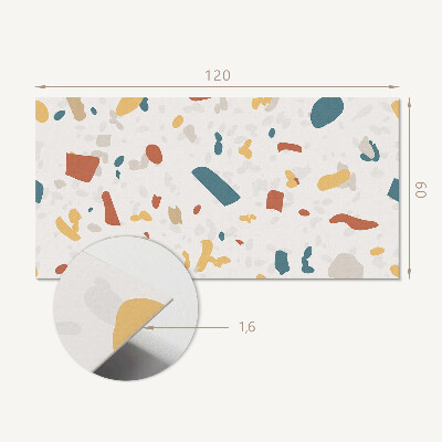 Rectangular decorative wall panel Abstract shapes in a dynamic pattern
