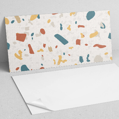 Rectangular decorative wall panel Abstract shapes in a dynamic pattern