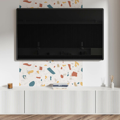 Rectangular decorative wall panel Abstract shapes in a dynamic pattern