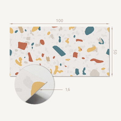 Rectangular decorative wall panel Abstract shapes in a dynamic pattern