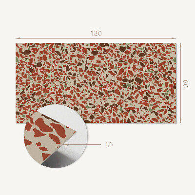 Rectangular wall panel Stone pattern in an abstract style