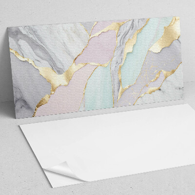 Rectangular bathroom wall panel Marble abstractions in a modern style