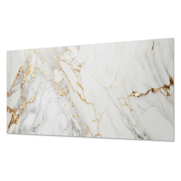 Rectangular bathroom wall panel Elegant marble pattern with veins