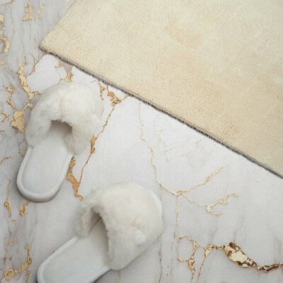 Rectangular bathroom wall panel Elegant marble pattern with veins
