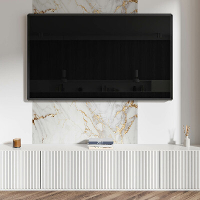 Rectangular bathroom wall panel Elegant marble pattern with veins