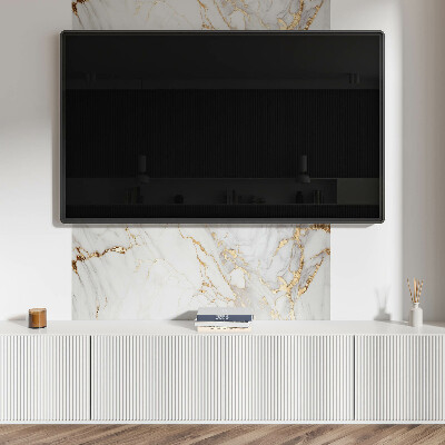 Rectangular bathroom wall panel Elegant marble pattern with veins