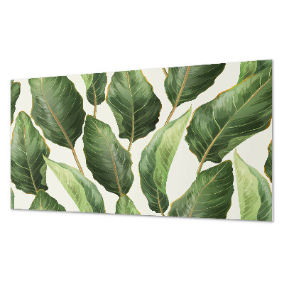 Rectangular decorative wall panel Tropical leaf pattern