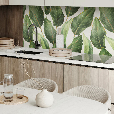 Rectangular decorative wall panel Tropical leaf pattern